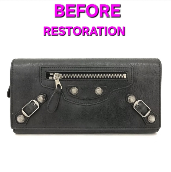 Balenciaga Black Moto Wallet - Picture 14 of 14